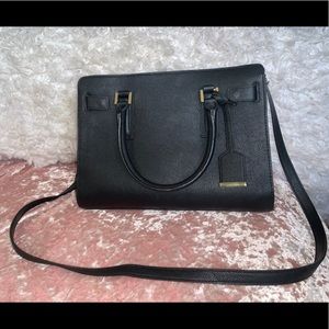 Black Faux Leather Purse